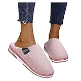 Blitzangebote, Hausschuhe Damen Winter Plüsch Pantoffeln Herren Warm Filzpantoffeln Frauen Bequeme Filz Slippers Unisex, Pantoffeln Herren Sommer