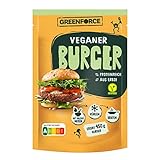 Veganer Fleischersatz von GREENFORCE | pflanzliches Burger Pulver perfekt zum Grillen, anbraten und für Parties | Proteinreich, Glutenfrei & Vegan aus Erbsen | nachhaltige Erbsenprotein Burgerpatties