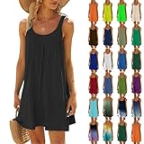 Nuoke Damen Kleider Sommer,Strandkleider Damen Sommer Kurz...