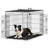 Feandrea Hundekäfig, klappbar, mit 2 Türen, ausziehbare...