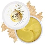 Victoria Beauty 60 Pads Kollagen Augenpads gegen Augenringe, Tränensäcke und Schwellungen kühlend, 24K Gold Kollagenaugenmaske, Collagen Under Eye Patches, Мindern Falten und müde Augen
