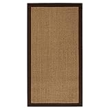 casa pura® Amazonas Sisal-Teppich mit Baumwollbordüre |...