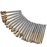 Metall-Raspelfeile, Nadelfeilen-Set, Fräsmaschine, Bohrer, Fräser-Set, 3 mm, 1/8 Zoll, Holzbearbeitungsbohrer, Metall, Holzschnitzerei, Schnitzerei, 20 Stück, robuste Feile ( Color : Navy Green )