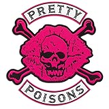 Riverdale Pretty Poisons Biker Gang bestickter Aufnäher zum Aufbügeln (26,9 x 29 cm)