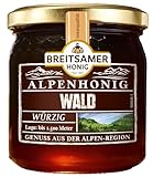 Breitsamer Alpenhonig Wald flüssig 500g Aromatisch, kräftig und vollwürziger Geschmack aus der Alpenregion (1 x 500g)