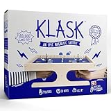 KLASK - Preisgekröntes Geschicklichkeitsspiel für 2 Spieler - Brettspiel für Familie, Erwachsene und Kinder - Magnetspiel aus Holz ab 8 Jahren - Familienspiel in Spiel des Jahres Empfehlungsliste