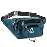 WATERFLY Bauchtasche Gürteltasche Damen und Herren Sport Hüfttasche für Laufen Fitness Joggen Wandern