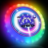 Adicop Fliegender Ring, LED Disc–39 RGB LEDs, 7 Modi, Wasserdicht, Frisbee mit 500 mAh Wiederaufladbarem Akku, ideal für Outdoor, Rasen, Campingspiele, Geburtstags