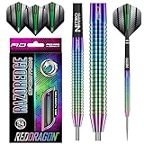 RED DRAGON Razor Edge Spectron 24 Gramm Dartpfeile Tungsten Profi Steel Darts mit Flights und Schäfte