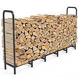 Artigarden Brennholzregal 201 cm, Verstellbar & Stabiler...