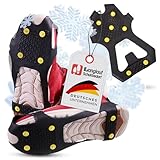 Anti Rutsch Schuhspikes Eco - Langlauf Schuhbedarf Ice Grips Schuhkrallen - rutschfeste Eisspikes für Schuhe und Stiefel - Antirutsch Spikes Glatteis - Spikes zum Überziehen - Grödel (M (38-40))