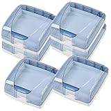 DIYEAH 6 Stück Wasserdichte Steckdosenbox Stopper Geschützt Steckdose Deckt Babysicherung Ab Deckt Babysicher Ab Flacher Ausgang Schlank Schutz Steckerabdeckungen Für Steckdosen Plastik