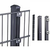 HORI® Doppelstabmattenzaun I Komplettset I wahlweise mit...