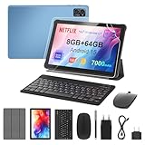 Tablet 10 Zoll mit Tastatur: Android 15 7000mAh Octa-Core...
