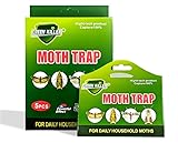 SGZIOO 15 Stück Mottenfalle Kleidermotten, Kleidermottenfalle, Klebefallen Mottenpapier für Kleiderschrank, Mottenfallen mit Haken & Klebefläche Geruchslos & Giftfrei für Schutz von Kleidung,Teppichen