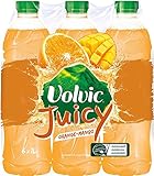 Volvic Juicy Orange-Mango Pet, 6er Pack, Einweg (6 x 1 l)