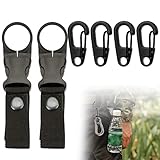 OutdoorTrinkflaschen Haken,Karabiner Schlüsselanhänger,Karabinerhaken,Wasserflaschen Schnallen Halter,Wasserflasche Schnalle,D-förmiger AluminiumCarabiner,Wasserflasche Träger Clip,Outdoor Aktivitäten