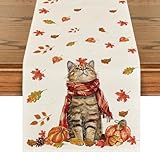 Artoid Mode Katze Kürbisse Ahornblätter Herbst...