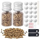 400Stks Feuerzeug Feuersteine Kit, Ersatz Feuerzeug Steine, Benzin Feuerzeuge Zündsteine mit Docht Gummidichtungen Watte & Filz, Universal Feuerzeug Zubehör für Reparieren Meisten Feuerzeuge