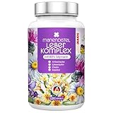 Sonnesee® Leber Komplex 8-in-1 – Mariendistel 120 Kapseln, Hochdosiert mit 80% Silymarin, Artischocke, Löwenzahn, Cholin & Inositol – Unterstützt den normalen Fettstoffwechsel – Vegan