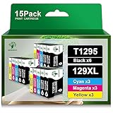 GREENSKY T1295 Multipack Kompatibel für Epson WF 3520 Druckerpatronen, für Epson T1291 T1292 T1293 T1294 für Stylus SX435W SX235W SX525WD Stylus Office BX535WD (6Schwarz 3Cyan 3Magenta 3Gelb)