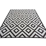 VDCVADKYE Picknick-Decke， Dekoration Freizeit Outdoor Camping Picknick Matte Wasserdicht Tragbar for Gartenarbeit, Camping(Black with White)