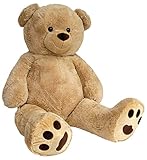 Wagner 9050 - Riesen XXL Teddybär 170 cm groß in hell-braun - Plüschbär Kuschelbär Teddy Bär in beige 1,70 m