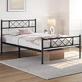 Yaheetech Modern Metallbett Bettgestelle mit Lattenrost,...
