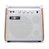 VISIONAMP Schlagzeug Elektronisch und Keyboard Verstärker Tragbares E-Drum Amp 50W - Weiß