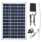 Solarwasserpumpe Solar angetriebene Wasserbrunnenpumpe Effizientes niedriges Geräusch 12 -V -Sonnenbrunnenpumpe für Vogelbadeteiche Garten