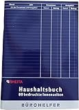 Rheita 5015-3 Haushaltsbuch mit Kostenaufstellung, A5, 80 bedruckte Innenseiten