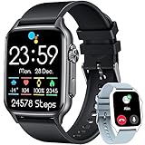 Smartwatch Herren Uhr Fitnessuhr Armbanduhr: 2,0' Touchscreen Smart Watch Uhren mit Telefonfunktion Blutdruck Schrittzähler Wasserdicht Sportuhr Fitness Tracker Herzfrequenz Kompatibel Android iOS