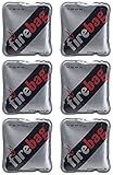firebag Wärmebeutel: 6er-Set Taschenwärmer Firebag für warme Hände, wiederverwendbar (Wärmebeutel wiederverwendbar, Wärmebeutel für Hände, Beheizbare Handschuhe)