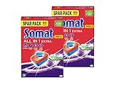 Somat All in 1 Extra Spülmaschinen Tabs (2x90 Tabs), Geschirrspül Tabs für strahlende Sauberkeit auch bei niedrigen Temperaturen, bekämpfen selbst verkrustete Rückstände