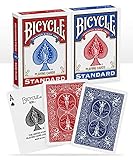 Bicycle 1001781 Kartendeck Standard 2er-Pack Rot & Blau...