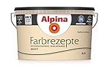 ALPINA Wandfarbe, Farbrezepte 6,5 Liter Sanftes Cashmere Matt, hochdeckende Farbe