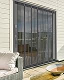 Maßgeschneiderte, einziehbare Fliegengittertür, reißfestes Aluminiumgeflecht, klappbares Akkordeon-Tor mit Schloss für den vorderen Balkon, Terrasse, Eingang, 58 cm x 203 cm