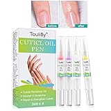 Nagelhärter, Nagelpflege stift, Nagelhautpflege-Öl, Nagelaufbauserum Schutz & Stärkung Nagelhaut gegen brüchige, dünne, weiche Nägel(4pc)