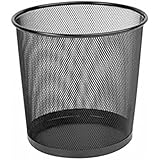 Q-Connect KF00873 Papierkorb Metalldraht Schwarz/Größe: Ø...