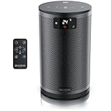 Brandson - Heizlüfter mit Fernbedienung - Preisträger - ECO Modus energiesparend leise - 1500 Watt - 2 Stufen - Kippschutz und Überhitzungssschutz