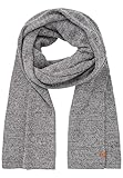 camel active Herren Strickschal aus reiner Baumwolle Grau, menswear-OS
