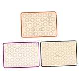 COLLBATH 3St Ofen-Back matte kochplatte baking mat silikonmatte baking dish silikonpads Macaron-Backmatte Backformen für den Ofen Backförmchen aus Silikon Brot Backunterlage Kieselgel