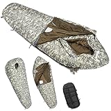 MT Army Military Rifleman Sleeping Bags System, mehrlagig mit Bezug für alle Jahreszeiten, Woodland (Gewehrschütze Schlafsystem - UCP)