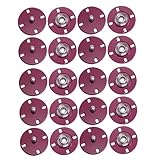 TOVINANNA 10 Sätze Teiliges Flache Handgenähte Druckknöpfe aus Zinklegierung Dünne Runde Metallknöpfe für Frühling und Herbst für Mäntel und Übergangsmäntel Modische Leichte Knöpfe zum