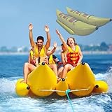 YXCUSAM Aufblasbares Bananenboot, multifunktionales Surf-Abschlepprohr, Motorboot-Abschleppspielzeug, geeignet für Gruppenwasseraktivitäten