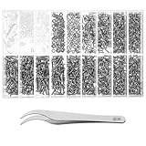 Beaupretty Brillenreparaturset mit Nasenpads aus Silikon Schrauben Satz und Pinzette für Brillen und Sonnenbrillen Rutschfeste Nasenklammern Reparaturset für Unterwegs