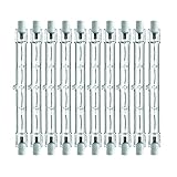 LumCa 10er Pack Halogenstab 400W ersetzt 500W 118 mm warmweiß R7s 2700 Kelvin | 8600 Lumen | dimmbar | 220-240V | 360° Abstrahlwinkel| Halogenstab R7s | Halogen R7s | Leuchtmittel R7s | R7s Stab