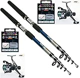 Forellenset Angelset Forelle 2 x Rute 2 x Rolle 2 x Schnur...