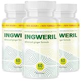 Ingweril Kapseln - mit natürlichen Inhaltsstoffen - für Mann und Frau - 60 Kapseln Inhalt pro Dose 3x