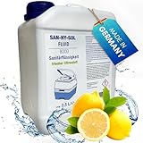 EXPLORER® San-Hy-Sol Sanitärflüssigkeit für Campingtoilette 2,5L Sanitärkonzentrat made in Germany mit frischem Zitronenduft Temperaturbeständig & Wirkungsvoll